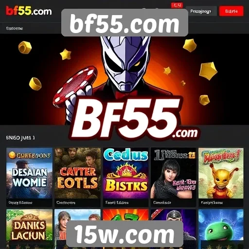 Opcões de jogos disponíveis no bf55.com